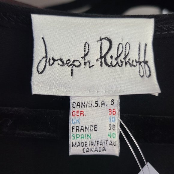 Joseph Ribkoff Little Black Dress Ruched Size 8 - Picture 12 of 15